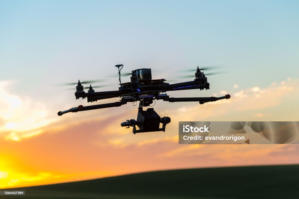 Drone no copyright fly in the sky This drone has been assembled and has no trademark Drone Stock Photo
