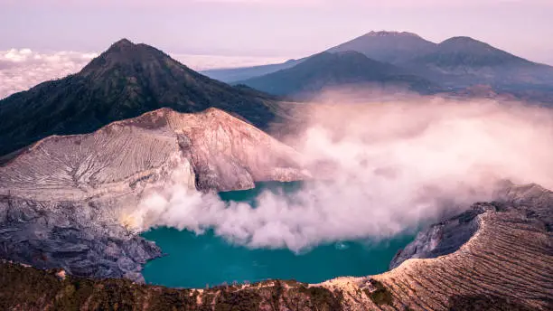 Mount ijen is an active volcano with sulfur springs, an acidic lake and blue burning fire that can only be seen at night. One of my favorite places for sure