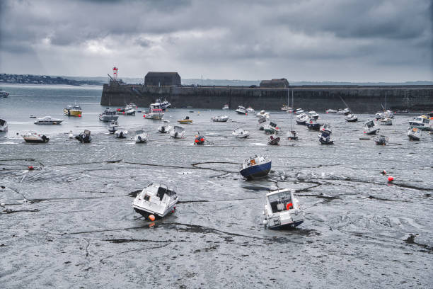 istock harbor / low tide / France / Normandy 1364457401