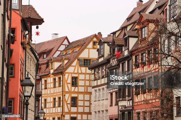 Advent In Nuremberg Stock Photo - Download Image Now - Nuremberg, Winter, Half-Timbered