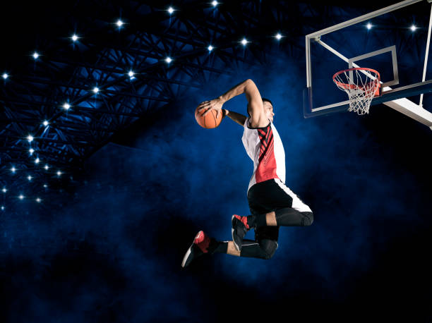 basketball player players in action - basketball sport storm star imagens e fotografias de stock