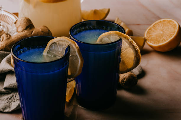 Freshly made ginger lemonade