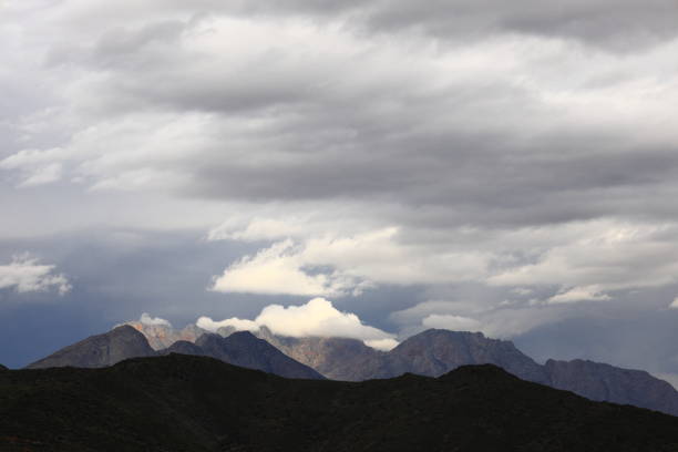 istock Dramatic dark clouds over Worcester, South Africa 1364461997