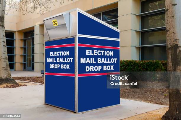 Election Mail Ballot Drop Box Stock Photo - Download Image Now - Ballot Box, Box - Container, Voting Ballot