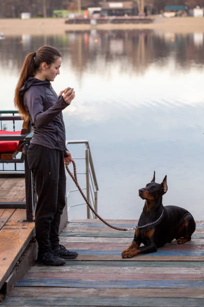 istock Girl with dog 1364466051