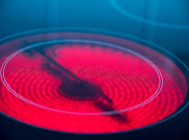 istock Cooker, close-up ceramic hob in a kitchen. 1364467368