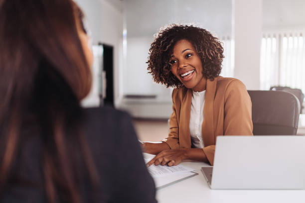 istock Two businesswoman having a meeting 1364467837