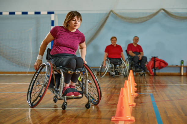 istock Competitions of the disabled at the stadium 1364469990