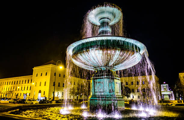 istock famous fountain in munich - ludwigstrasse 1364470076