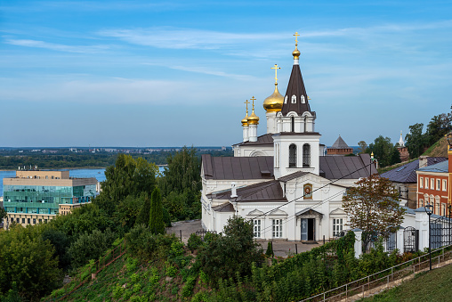 View of the Church of Elijah the Prophet, Russia.