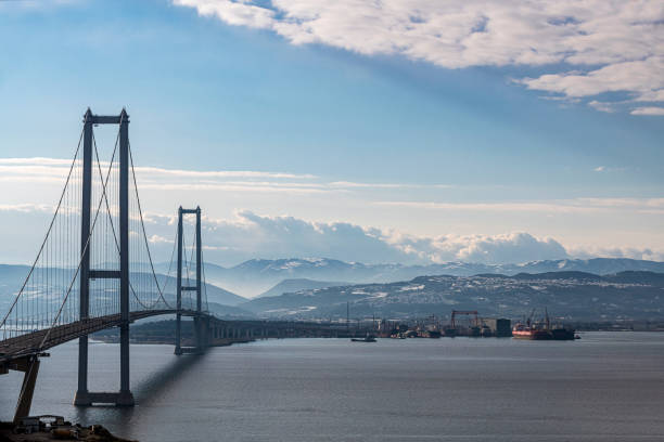 istock Osmangazi Bridge (Izmit Bay Bridge) in Kocaeli, Turkey 1364477334