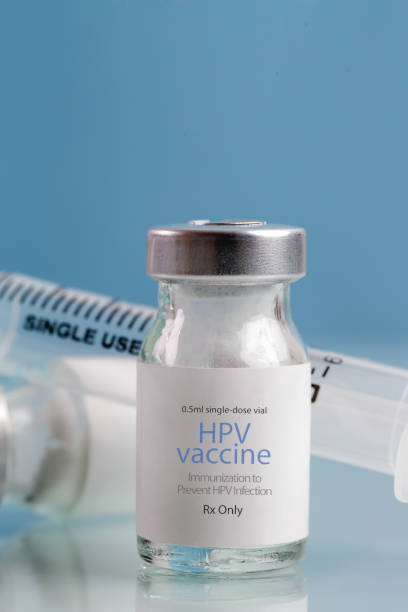 istock HPV vaccine. Vaccination, immunization, treatment that prevent infection by certain types of human papillomavirus. Healthcare And Medical concept. 1364480769