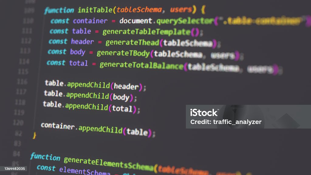 Program Code Javascript Stock Photo - Download Image Now - Abstract ...