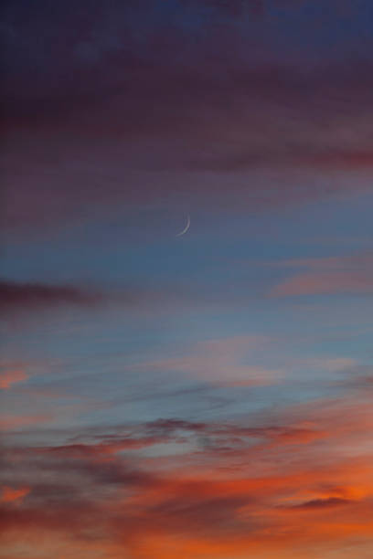 istock The moon is here, the night will follow shortly 1364482204