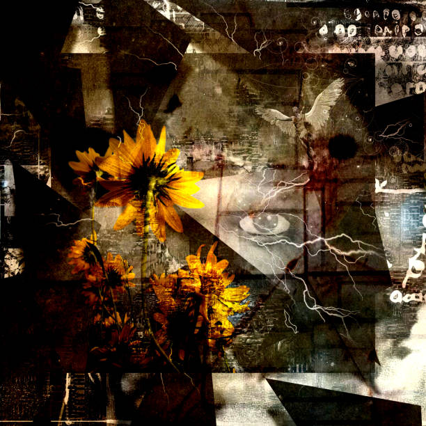 istock Surreal art. Shards of reality 1364484932