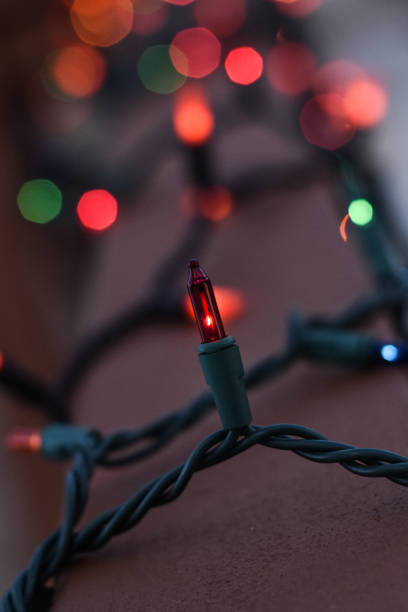 istock Beautiful outdoor Christmas lights 1364487203