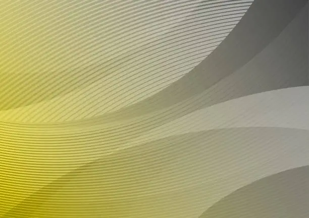 Vector illustration of Abstract yellow and gray abstract business flow background
