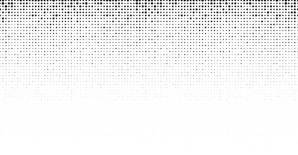 ilustrações de stock, clip art, desenhos animados e ícones de half tone dots gradient background - halftone pattern spotted toned image pattern