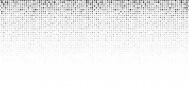 half tone dots gradient background Black and white half tone dots gradient vector illustration background dot vector stock illustrations