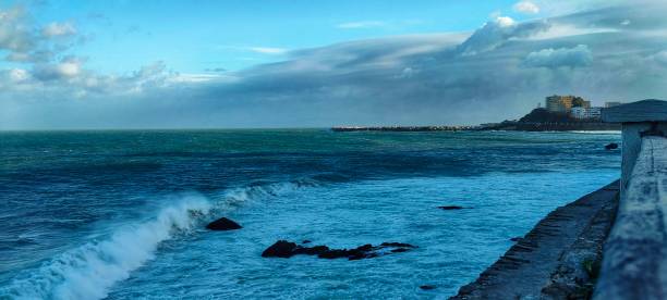 istock Seaside view with cloudy sky in Annaba city 1364493255