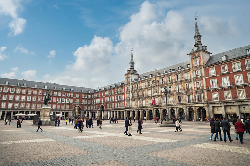 Madrid, Spain, Plaza Mayor - Madrid, Europe, Travel Destinations