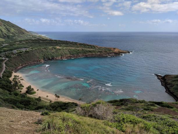 istock High-Angle Left View of Hanauma Bay 1364499102