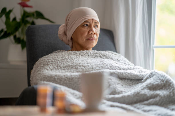 istock Woman facing cancer 1364504632