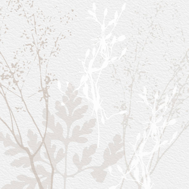 istock Delicate watercolor botanical digital paper floral background in soft basic nude beige tones. Neutral elegant pattern on white organic paper texture 1364504661