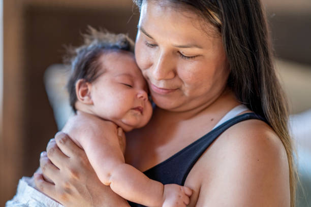 istock Mother and baby portrait 1364504795