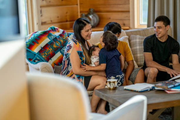 istock Mother and children enjoying time together 1364504902