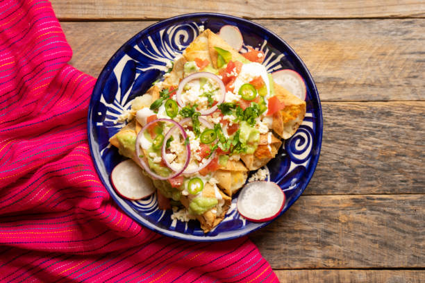 istock Mexican fried potato tacos called flautas with guacamole and cheese 1364504906