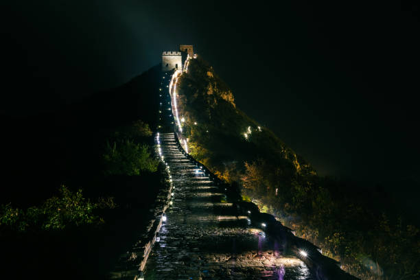 夜の万里の長城