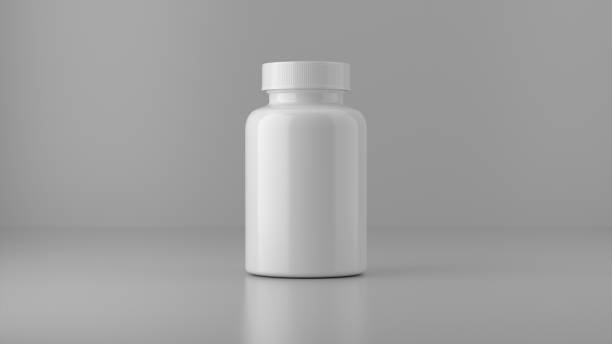 istock Mockup packaging of vitamin on white background. 1364522018