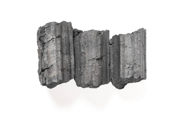 istock top view three pieces of charcoal on a white background 1364522880