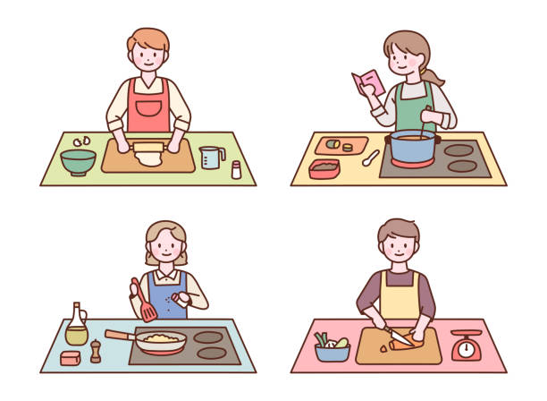 Cooking vector art illustration