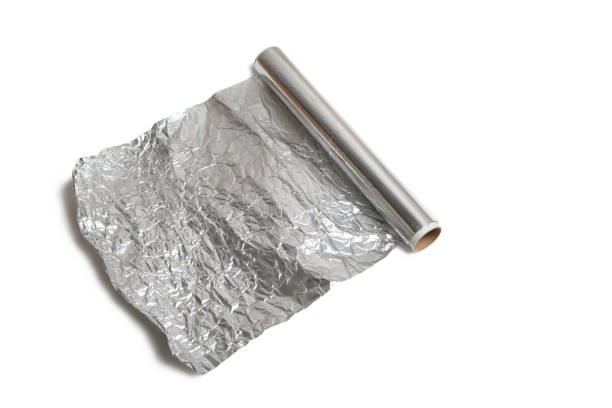 istock Roll of baking foil on white background. 1364541766