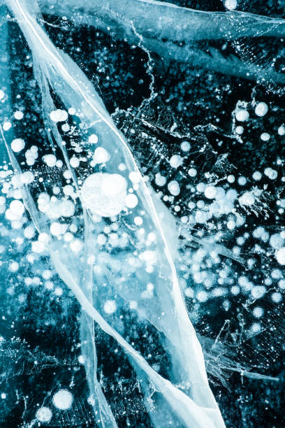 istock Texture of beautiful blue ice. 1364545847