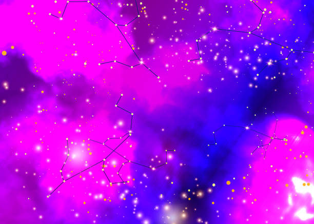 istock Magic night dark blue sky with sparkling stars. Gold glitter powder splash vector background. Golden scattered dust 1364547494