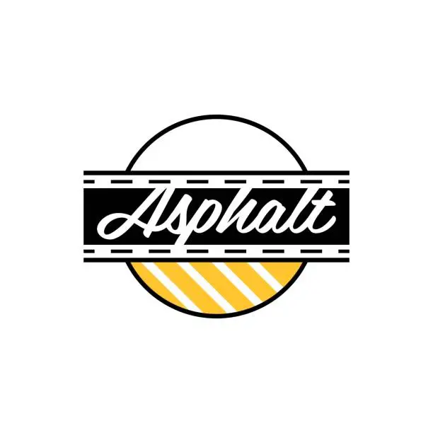 Vector illustration of Asphalt Way Creative Logo Design