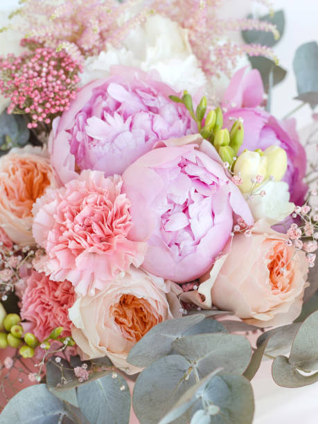 istock Modern stylish design flower bouquet. 1364556257