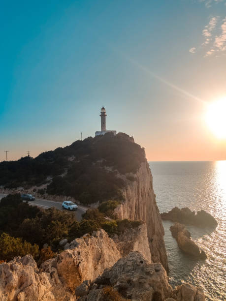 istock light house of lefkada island sunset time 1364556455