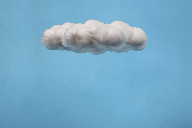 istock dark cloud made out of cotton wool on sky blue background 1364556577