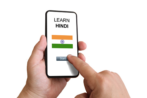 Learn Hindi language mobile phone application e-learning