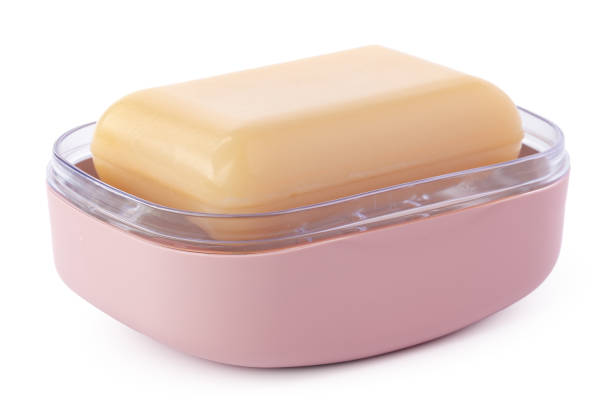 istock Soap and soap box isolated on a white background 1364559135