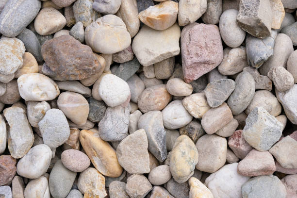 istock Natural colorful pebble (stones) background. 1364560464