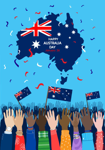 Australia Day banner vector art illustration