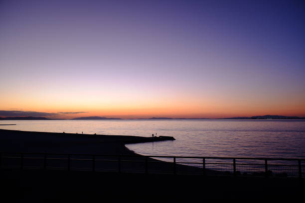 istock Coastal landscape at sunset 1364568054