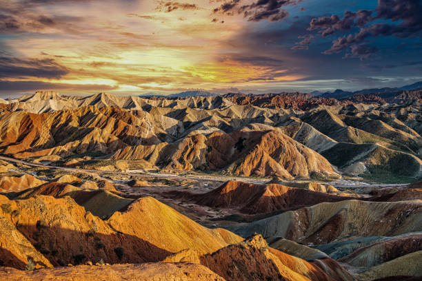 istock The Colorful Danxia Landforms At the Qilian Mountains 1364573685