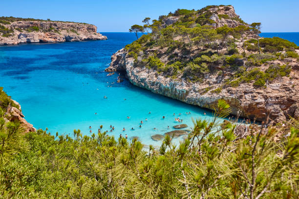 istock Turquoise waters in Mallorca. Moro beach. Mediterranean coastline. Balearic islands 1364577130
