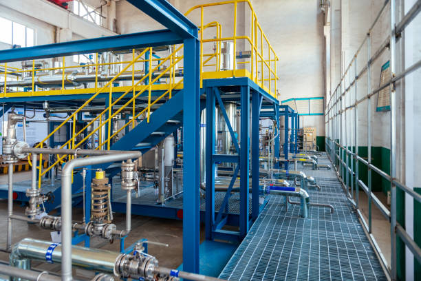 istock Equipment inside the chemical plant 1364579387